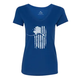 Alaskan Patriot Women's V-Neck Shirt