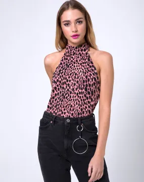 Baja Bodice in Pink Cheetah