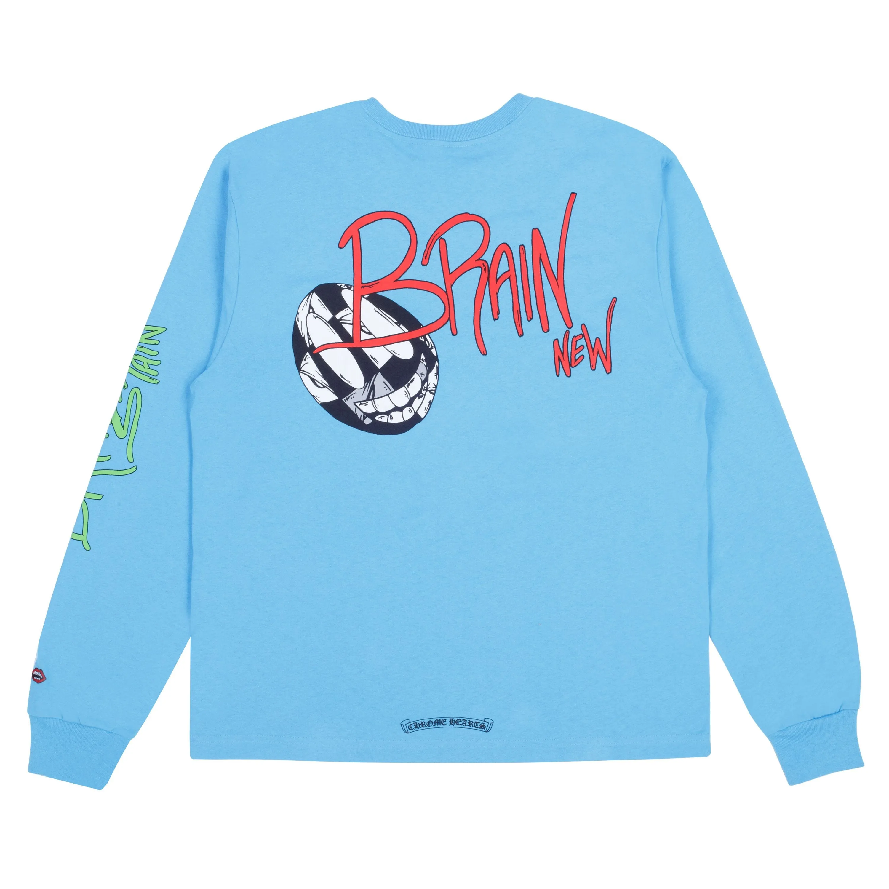 Chrome Hearts Matty Boy Brain New Long Sleeve Baby Blue