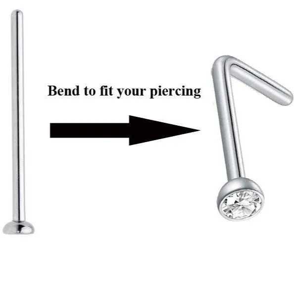 Gold Ion Plated Ball XL Professional Nose Pin