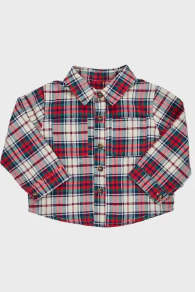 Holly Tartan Baby Boys Jack Shirt