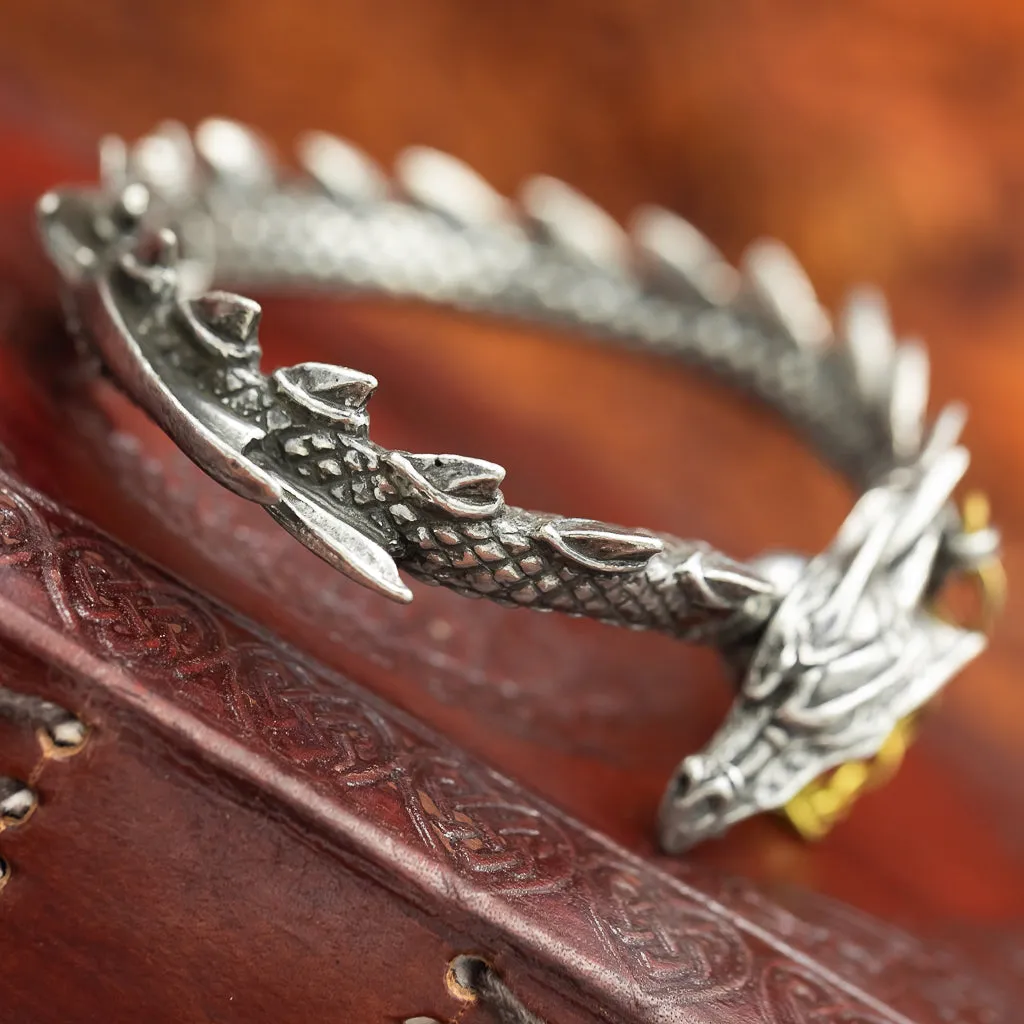 Jormungand Pewter Bracelet