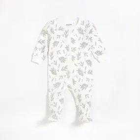 Petit Lem Baby Sleeper w/Leaf Print _Off White 22HRS62010-101