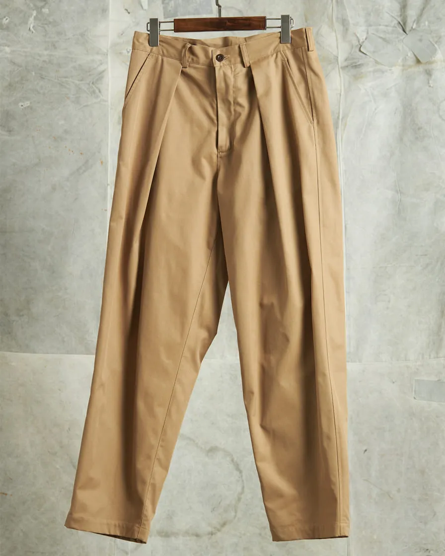 Pleat Twill Chino Pants