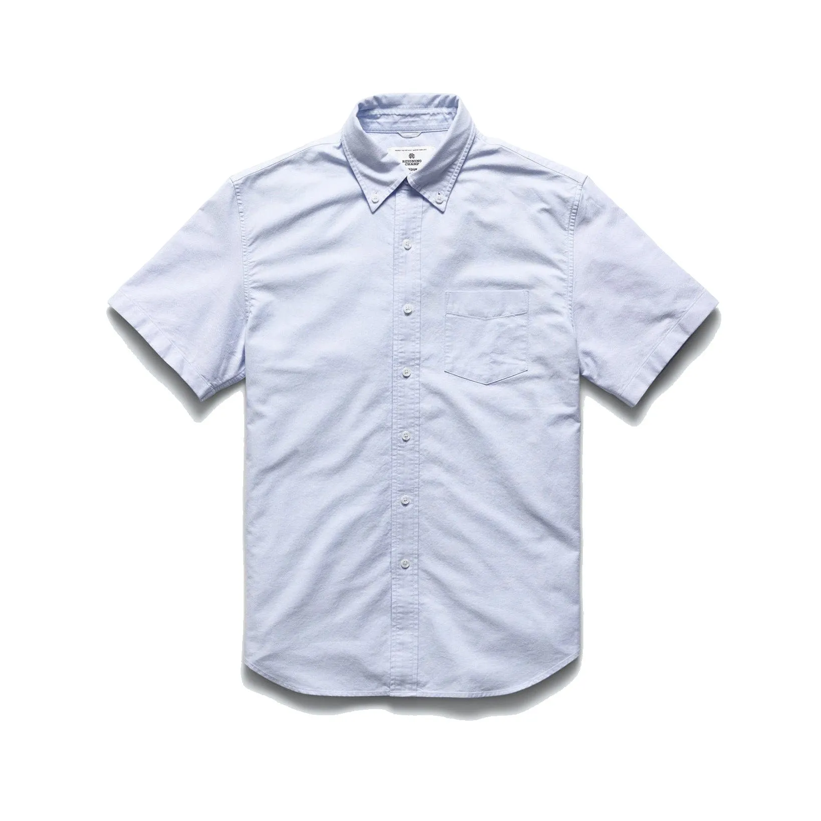 Reigning Champ Men Woven Windsor Oxford Shirt Light Blue RC-8003-LBLU