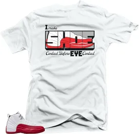 Shirt to Match Jordan 12 Cherry - Shoe contact