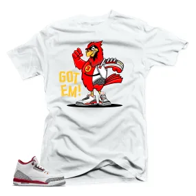 Shirt to Match Jordan 3 Cardinal Sneakers-Snelos Cardinal Tees