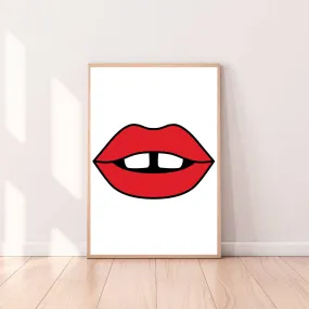 Wall Art Red Lips